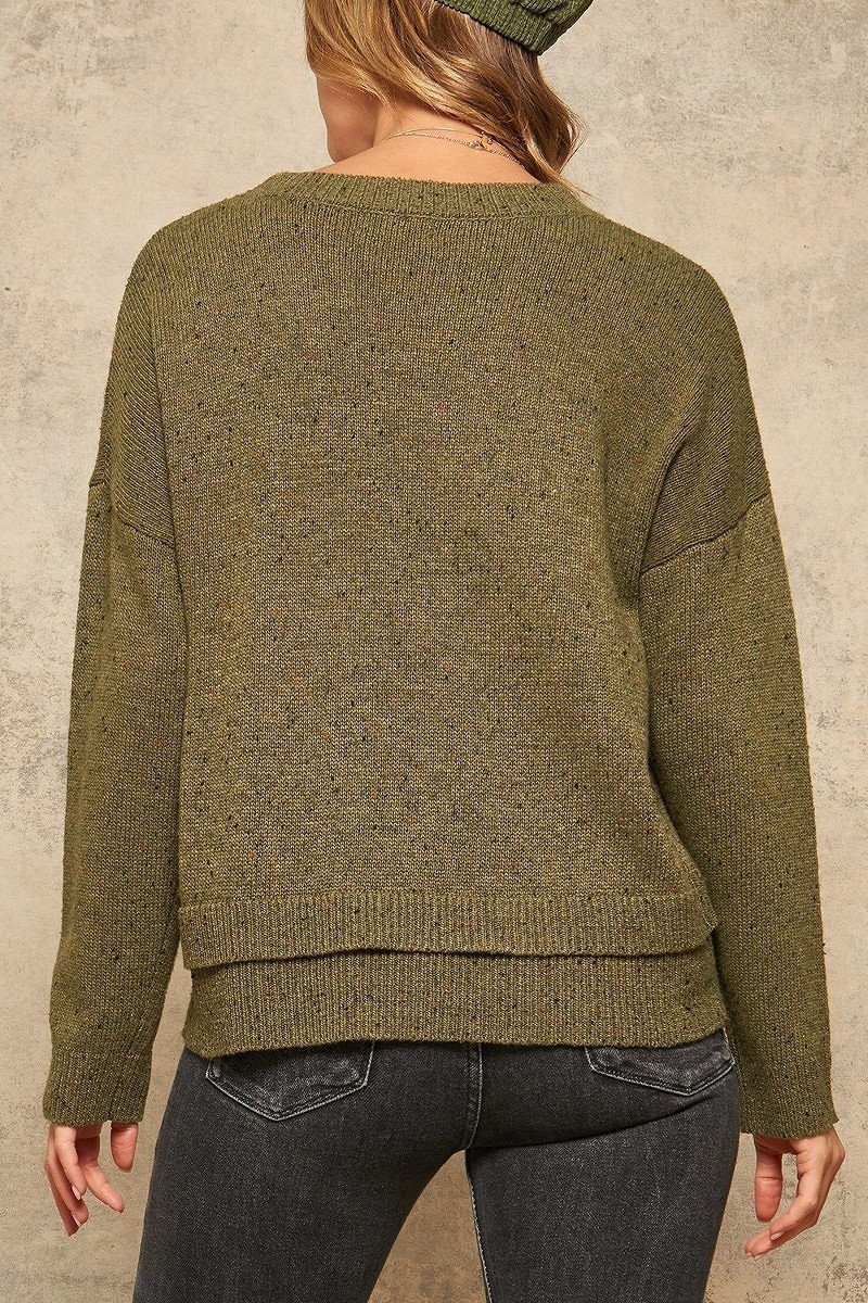 Olive Knit Sweater