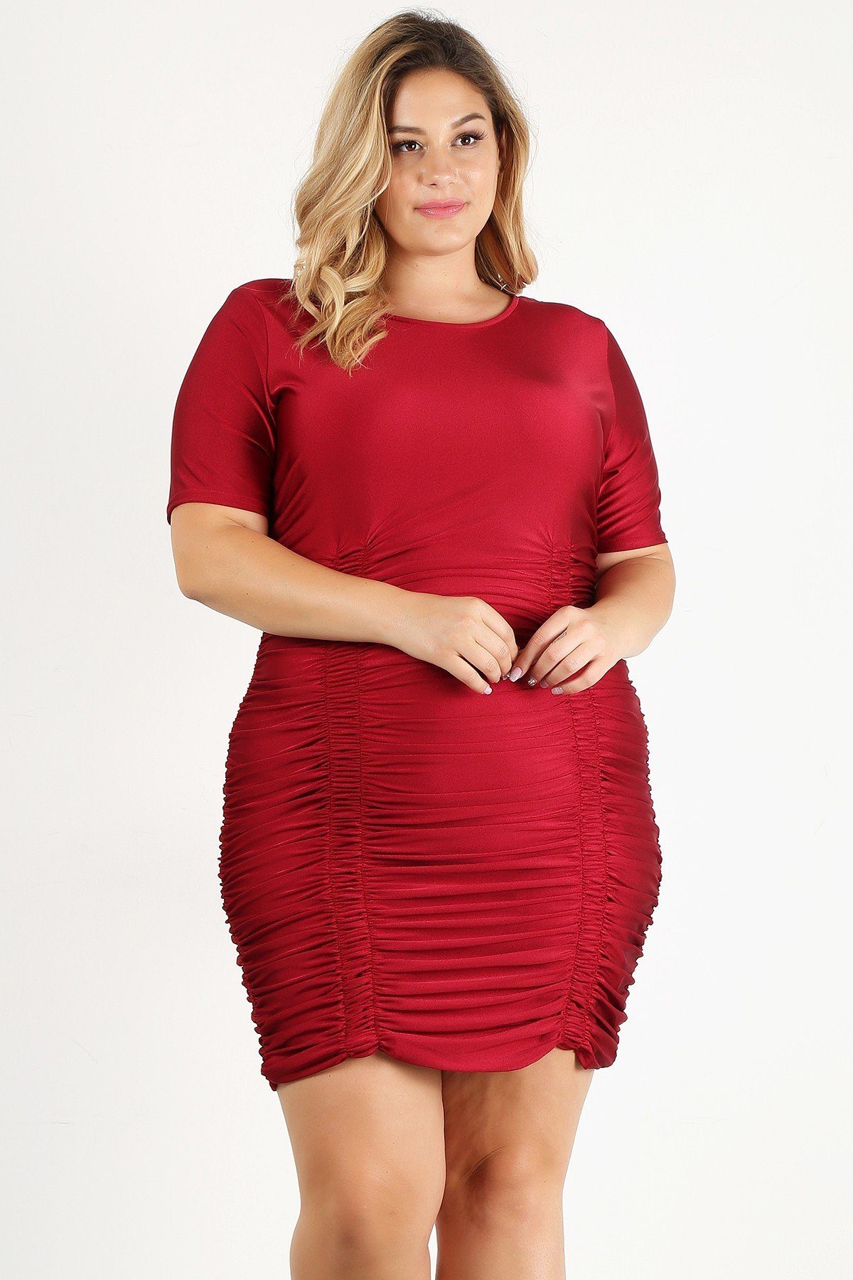Ruby Solid Bodycon Mini Dress