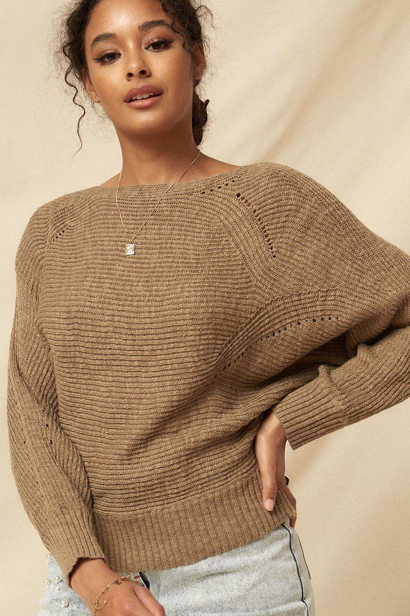 Naty Ribbed Knit Sweater