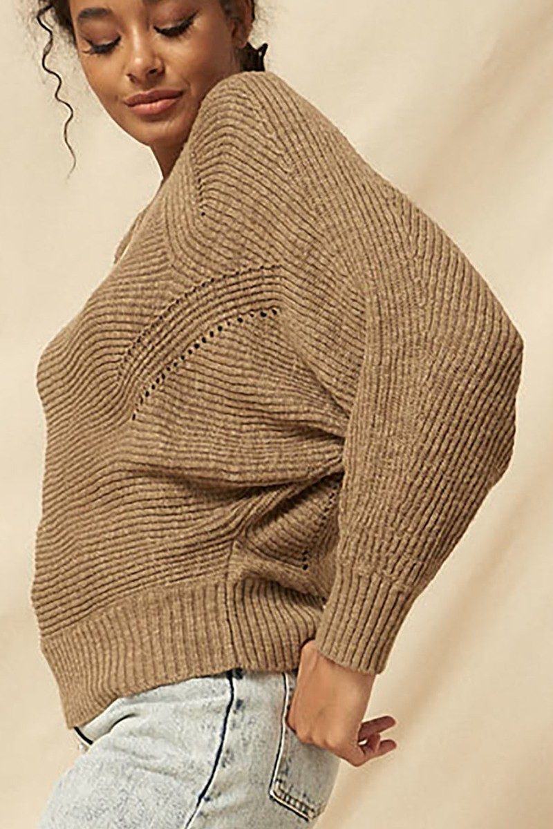 Naty Ribbed Knit Sweater
