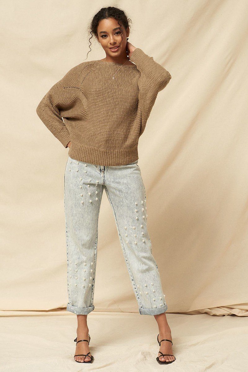 Naty Ribbed Knit Sweater