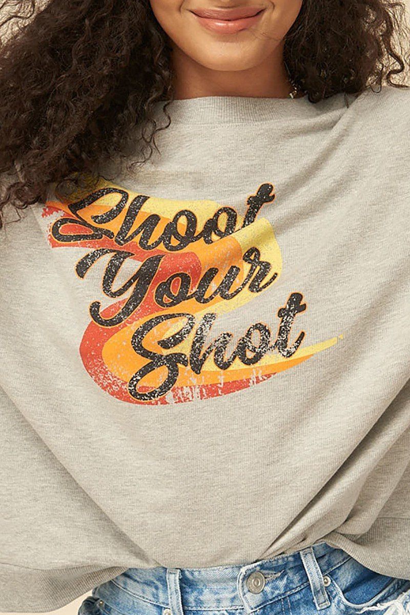 Terry Knit Graphic Sweatshirt