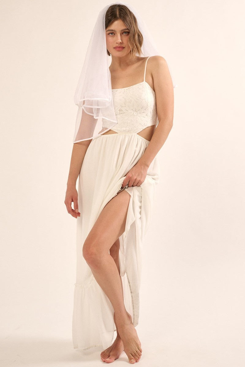 Sunrise Sheer Lace Maxi Dress