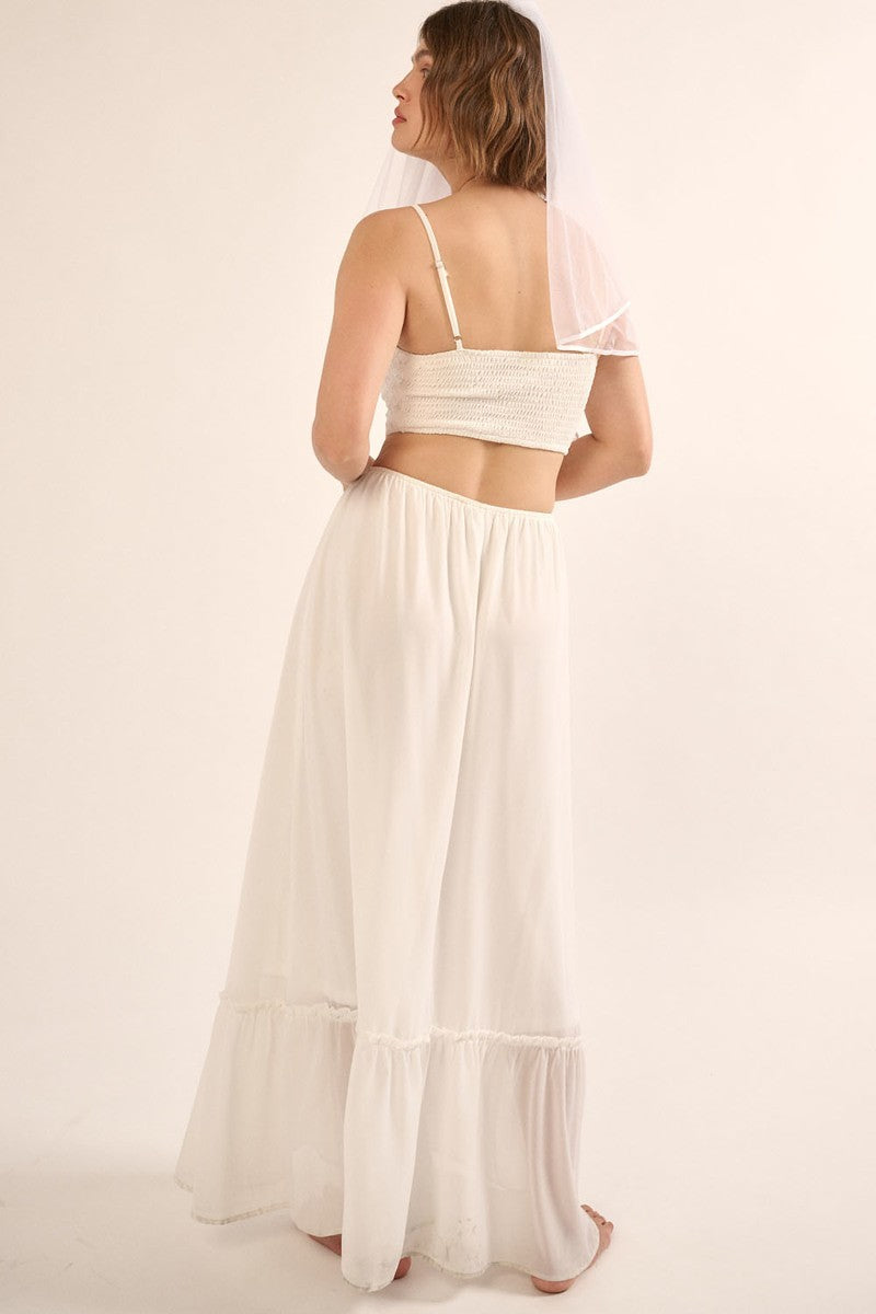Sunrise Sheer Lace Maxi Dress
