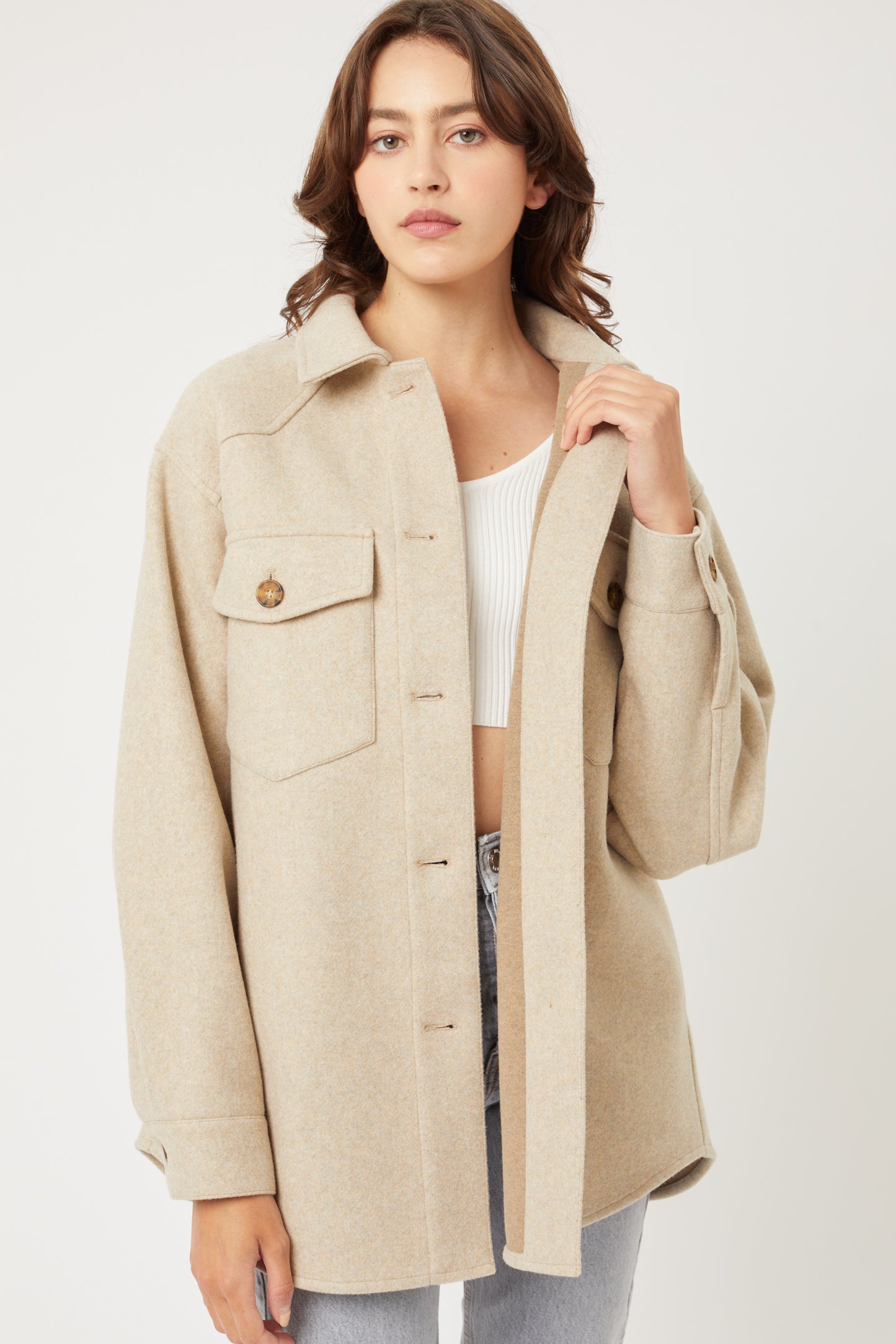 Fleece Oversized Jacket