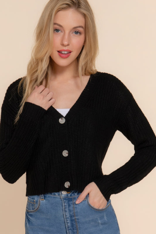 v-neck sweater cardigan