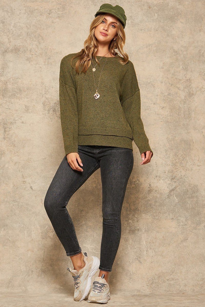 Olive Knit Sweater