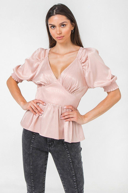 Solid Sateen Top