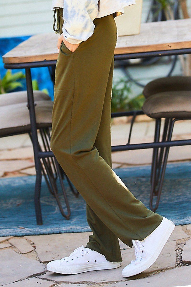 French Terry Solid Pants