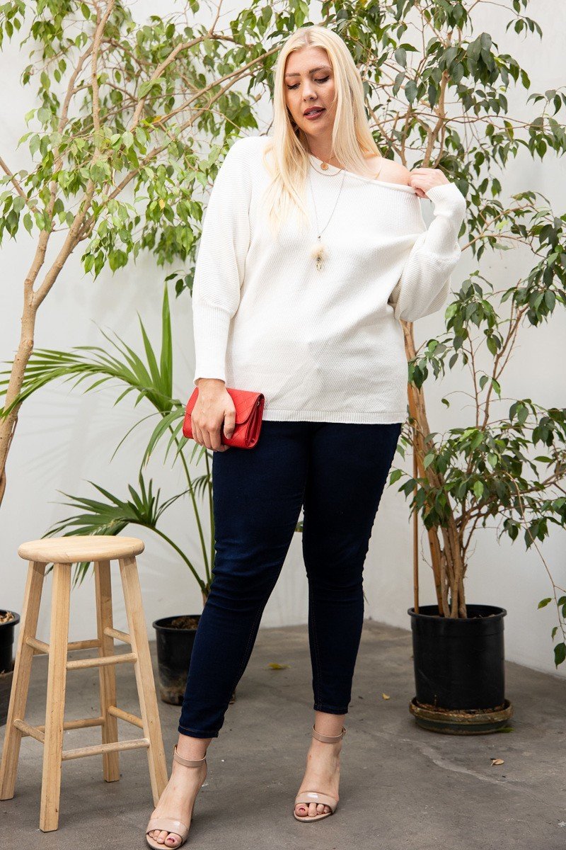 Daisy Long Sleeve Solid Sweater