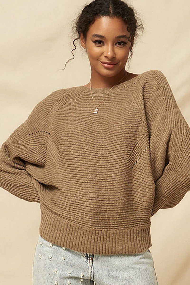Naty Ribbed Knit Sweater