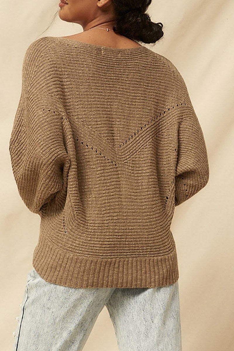 Naty Ribbed Knit Sweater