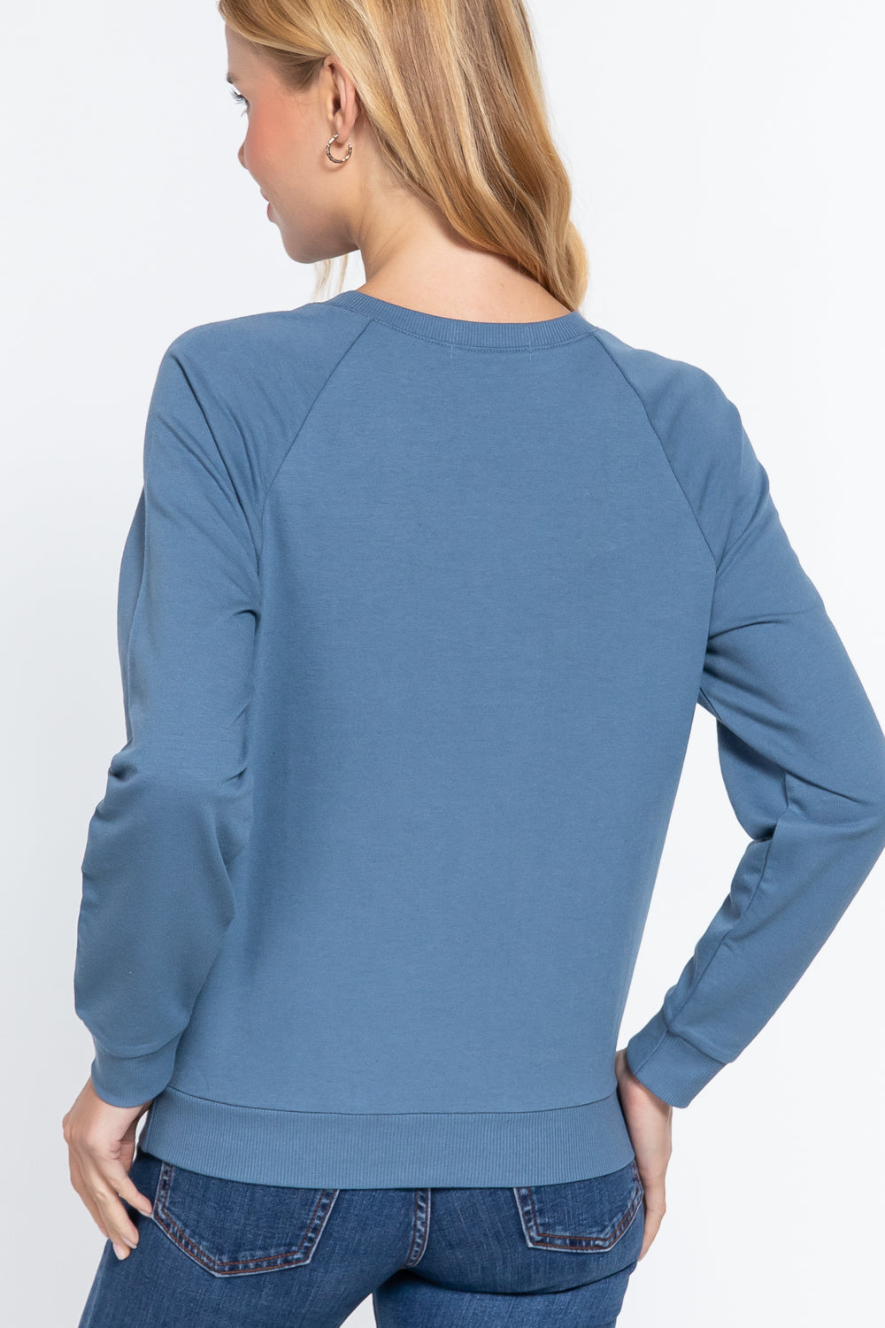 Sequins French Terry Pullover Top