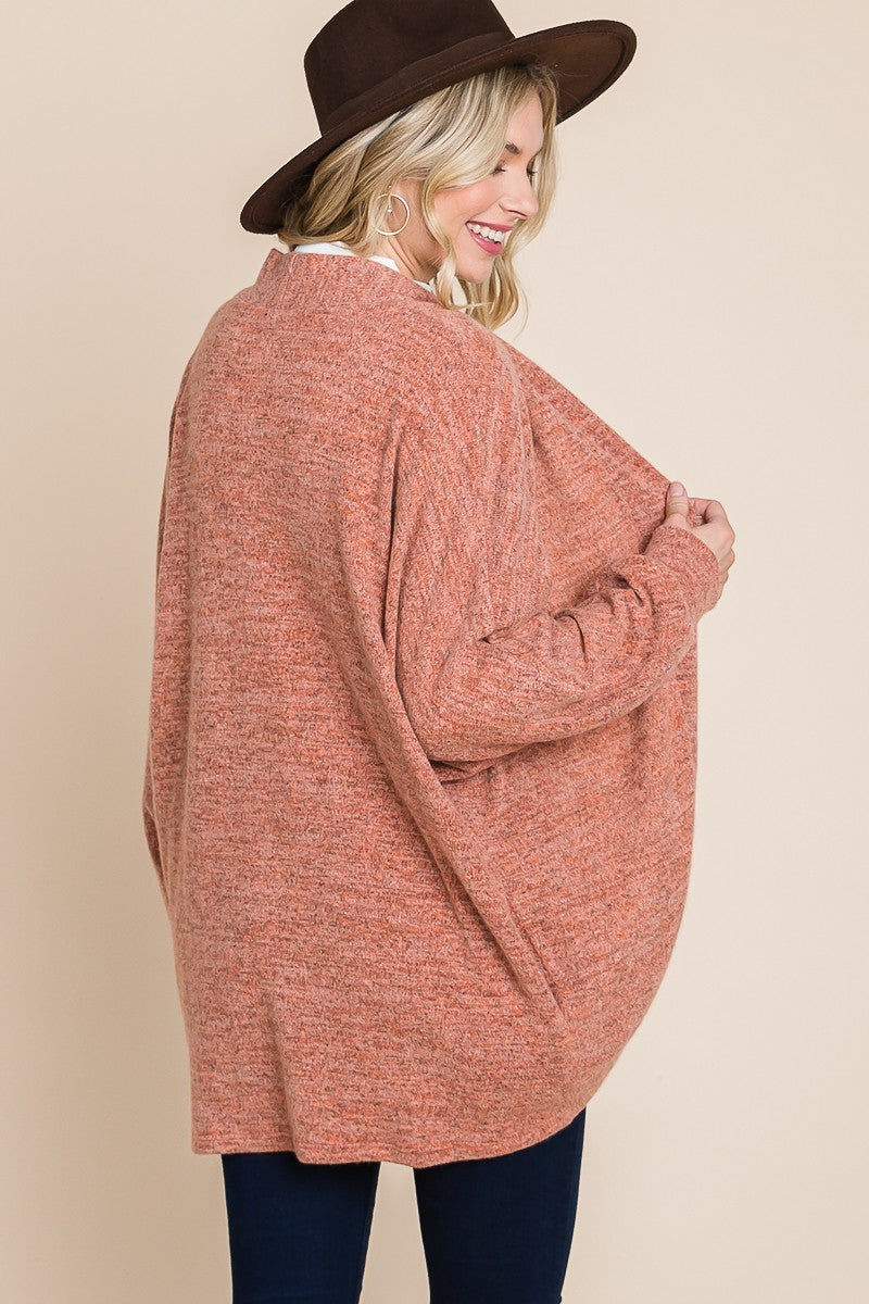 Cozy Circle Cardigan With Side Pockets