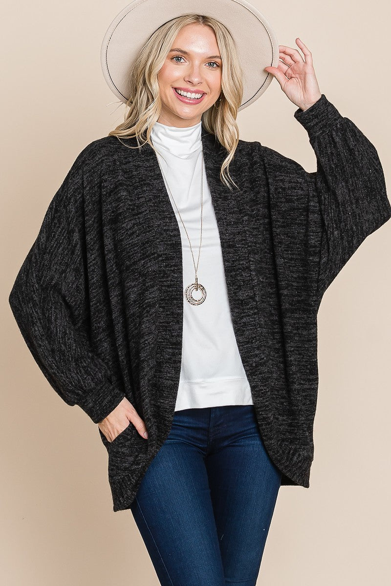 Cozy Circle Cardigan With Side Pockets
