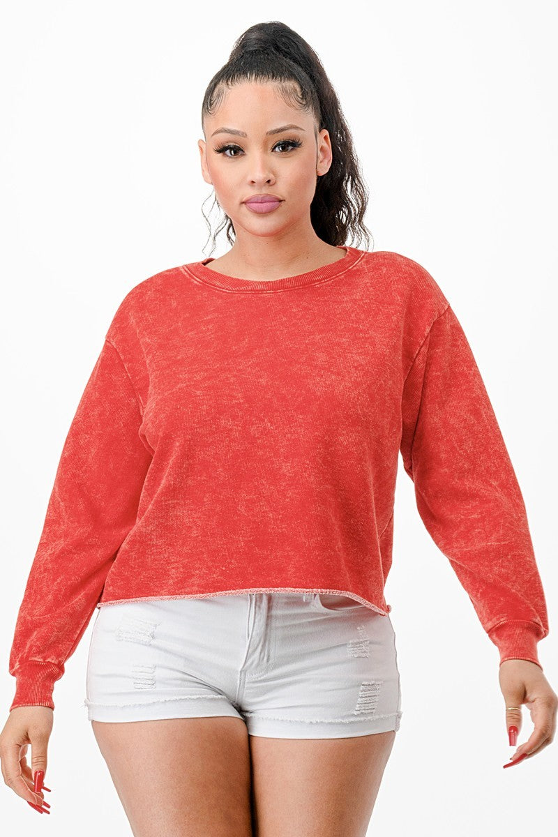 French Terry Cropped Sweatshirts